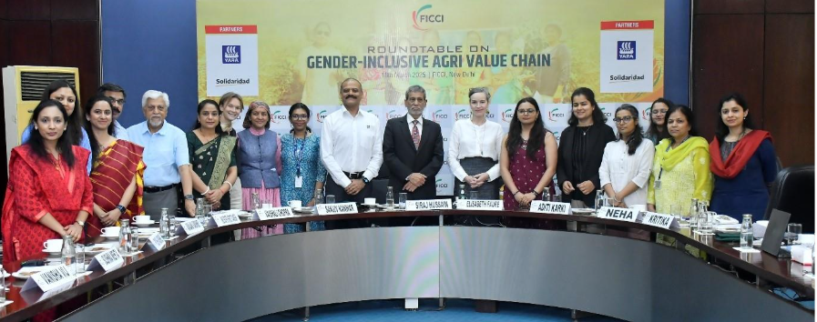 A group of people standing in a room AI-generated content may be incorrect.